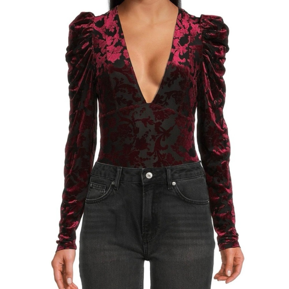 NWT Intimately Free People Magic Hour Bodysuit in Midnight Combo